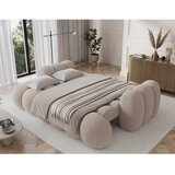 ELTAP Bež sklopiva sofa od bouclé tkanine 256 cm Cotonn – | shoptok.hr