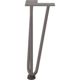 vidaXL Noge za mizo za lase 4 kosi naravno jeklo 30 cm trdno jeklo | Shoptok.si