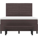  Vzmetnica za posteljo z vzmetnico in klopjo temno rjava 140x190 cm tkanina, (22083396) | Shoptok.si