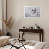  Plakat - Majestic Flight - crane in flight in a monochromatic cool color palette 60x40 Bez okvira s margom | shoptok.hr