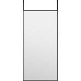 Maison Chic Ogledalo - Zrcalo - Kozmetično ogledalo za vrata črno 30x60 cm steklo in aluminij, (21698181) | Shoptok.si