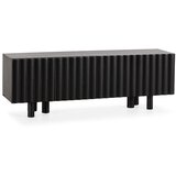 MOME Crna TV komoda od masivnog manga 160x55x40 cm Tamira – Cijene