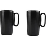 Vialli Design Črne lončene skodelice v kompletu 2 ks 330 ml Fuori – Cene