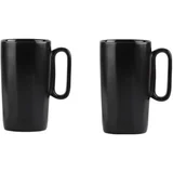 Vialli Design Črne lončene skodelice v kompletu 2 ks 330 ml Fuori –