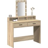 vidaXL sonoma oreh inženirski les 100 x 41 x 140 cm ogledalo | Shoptok.si
