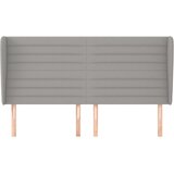 Uzglavlje s ušima svjetlosivo 203x23x118/128 cm od tkanine | Eponuda.ba
