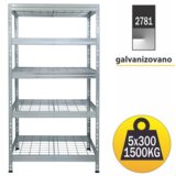 SmartStorage Metalna žičana polica 180x90x45cm 5x300kg | ePonuda.com
