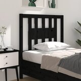 Maison Chic posteljno vzglavje - vzglavna omarica - nočna omarica črno 96x4x100 cm trdna borovina, (21705571) | Shoptok.si