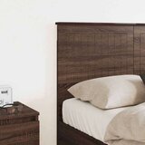  Vzglavje z vzglavjem Rjav hrast 135 cm Konstruiran les, (5000110189) | Shoptok.si