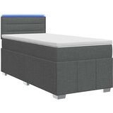 Boxspring krevet s madracem Tamnosiva 80 x 200 cm Tkanina | shoptok.hr