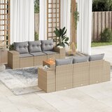  7-dijelni set vrtnih sofa od poliratana s jastucima bež | shoptok.hr