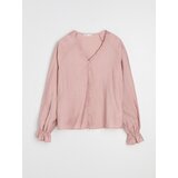 Sinsay Viskozna bluza s naborima Slike