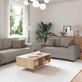  Dvodijelni set sofa s jastucima, taupe tkanina | shoptok.hr