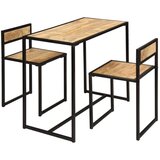 vidaXL Jedilna garnitura 3-delna trden mangov les | Shoptok.si