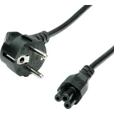 Napajalni kabel \, 3-polni. Vtičnica za prenosnik\, črna\, 1\,8 m 19.08.1028 tok priklučni konektor črna 1.80 m, (20414961)