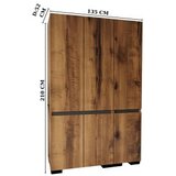 Hanah home ormar floransa 135 walnut anthracite v3 | ePonuda.com