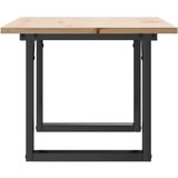  Stolić za kavu O-oblika 80x50x40 cm borovina i čelik | shoptok.hr