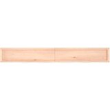  Stenska polica 220x30x(2-6) cm neobdelana trdna hrastovina | Shoptok.si