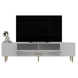 Hanah home tv polica Dekol1 white gold