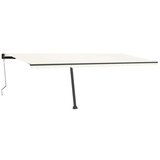 vidaXL Avtomatska tenda LED + senzor 600x300 cm krem | Shoptok.si