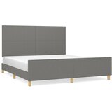  Okvir kreveta bez madraca tamnosivi 180x200 cm od tkanine | shoptok.hr