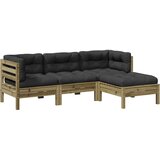  4-dijelni set vrtnih sofa s jastucima od impregnirane borovine | shoptok.hr