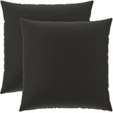  Jastuk s jastukom HEERLEN 2 kom. Crna Poliester - Crna 80 x 80 cm 2 | shoptok.hr