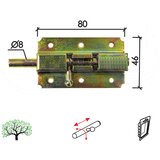 Dabel Reza sa oprugom RO1 ZNŽ 46X80X25/FI8 mm DBP1 (0123004)