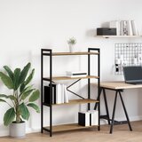 vidaXL Knjižna omara artisan hrast 80 x 30 x 118 cm Konstruiran les Cene