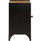 vidaXL Kopalniška omarica za umivalnik 55x35x60 cm železo mangov les | Shoptok.si