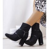 Gemre Black block-heeled ankle boots Dagma | shoptok.hr