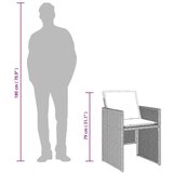 vidaXL 17-dijelni vrtni blagovaonski set s jastucima svijetlosivi | shoptok.hr