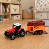  Tractor with Trailer for Transporting Horse Figurine Lights Sounds 3 pcs. | shoptok.hr