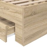  Krevetna konstrukcija Smeđa 90 x 190 cm Konstruirano drvo | Eponuda.ba
