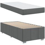  Krevetna konstrukcija Tamno siva 120 x 190 cm tkanina | shoptok.hr