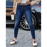 DStreet Spodnie damskie FALERIS jeansowe niebieskie | shoptok.hr