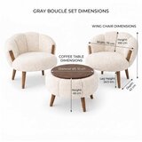 Atelier Del Sofa fotelje i klub stočić star cream | Eponuda.com