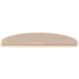  Prostirke za stepenice 15 kom 65x21x4 cm Bijele i smeđe poluokrugle velike | shoptok.hr