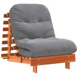 Maison Chic futon - futonski ležalnik z ležiščem voščeno rjava 70x206x11 cm trdna borovina, (21729491) | Shoptok.si