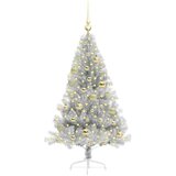  Umjetna preddekorirana božićna jelka srebrna 120 cm PET | Shoptok.si