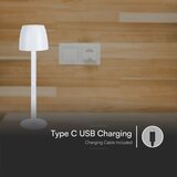  LED prigušiva punjiva stona lampa LED/3W/5V 3000K crna | Eponuda.com