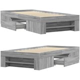  Okvir za krevet boja hrasta 90x200 cm od konstruiranog drva | shoptok.hr