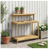 vidaXL Vanjska klupa za presađivanje 111 5 x 48 5 x 107 cm Bijela - Bijela 111 5 x 48 5 x 107 cm | shoptok.hr