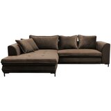 Livetastic KOTNA GARNITURA S POSTELJNO F, rjava tekstil | Shoptok.si