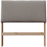  Tapecirani uzglavlje Sivo-smeđa 100 cm Čvrsto borovo drvo | shoptok.hr