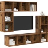 vidaXL Komplet TV omaric 4 pcs Stari les Konstruiran les | Shoptok.si