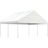 vidaXL Paviljon s streho bel 4,46x5,88x3,75 m polietilen | Shoptok.si