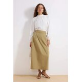 Trendyol Modest Ženska suknja Tctss26Ee00005, Kaki Cene