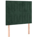 Box spring postelja z vzmetnico temno zelen 90x190 cm žamet | Shoptok.si