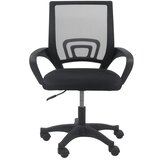 Shumee Topeshop FOTEL MORIS CZERŃ office /computer chair Padded seat Mesh backrest | shoptok.hr